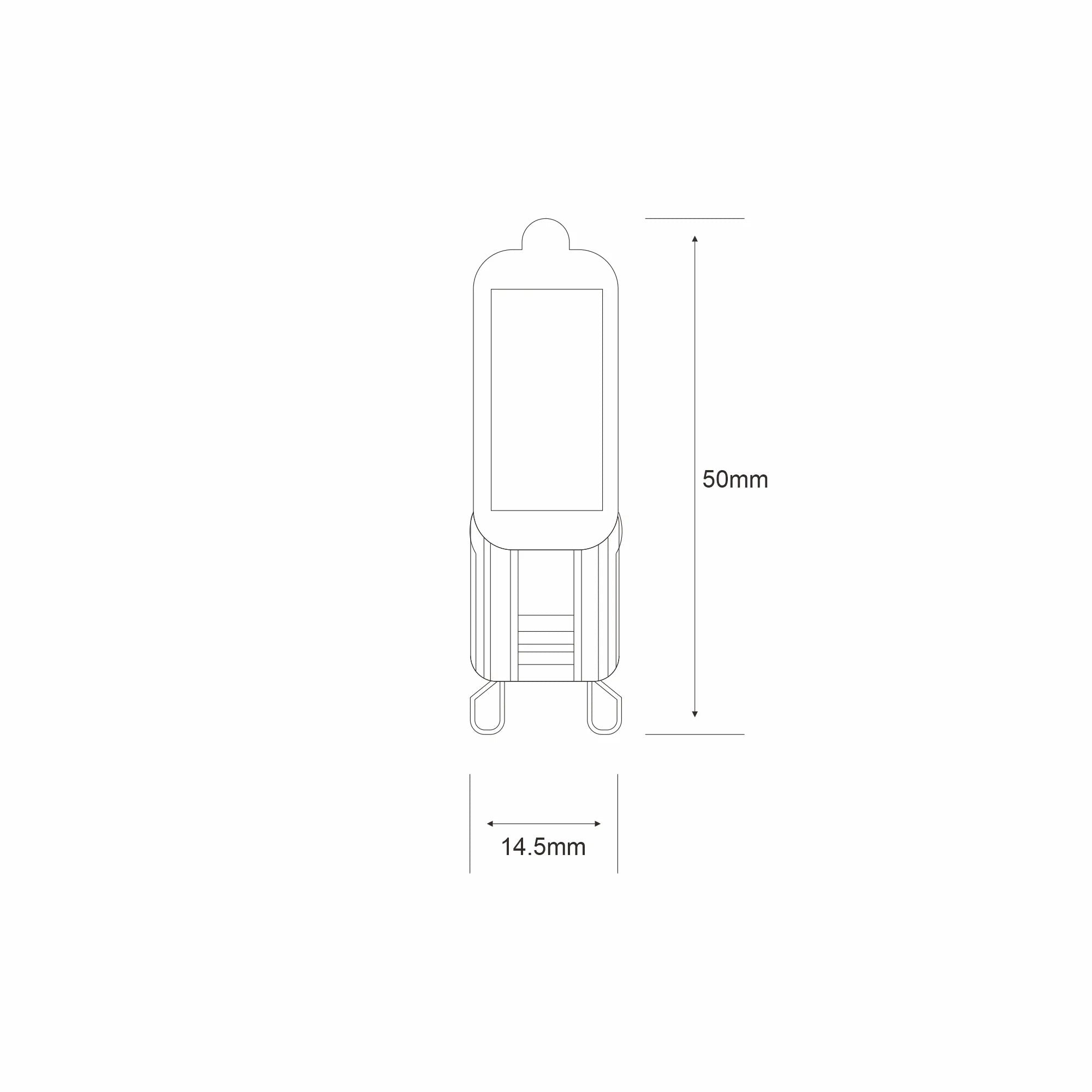 Luxram - Vintage HaloLED G9 2.5W 6000K Daylight White, 240lm, Clear Finish - Luminosity Designs Ltd
