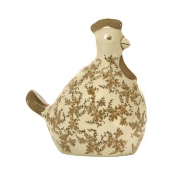Oaks Lighting - Vintage Style Farmhouse Shabby Chic Porcelain Chicken Ornament - Luminosity Designs Ltd