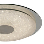 Mantra Fusion - Virgin Sparkle Flush Ceiling Light, 18W LED, 2700 - 6500K Tuneable, 1680lm, With Remote Control (Mantra M5929) - Luminosity Designs Ltd