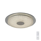 Mantra Fusion - Virgin Sparkle Flush Ceiling Light, 18W LED, 2700 - 6500K Tuneable, 1680lm, With Remote Control (Mantra M5929) - Luminosity Designs Ltd