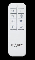 Mantra Fusion - Virgin Sparkle Flush Ceiling Light, 18W LED, 2700 - 6500K Tuneable, 1680lm, With Remote Control (Mantra M5929) - Luminosity Designs Ltd