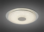 Mantra Fusion - Virgin Sparkle Flush Ceiling Light, 18W LED, 2700 - 6500K Tuneable, 1680lm, With Remote Control (Mantra M5929) - Luminosity Designs Ltd