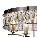 Diyas - Vivienne 4 Light Crystal Semi Flush - Luminosity Designs Ltd