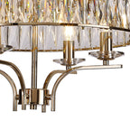 Diyas - Vivienne 4 Light Crystal Semi Flush - Luminosity Designs Ltd