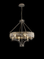 Diyas - Vivienne 6 Light Crystal Pendant / Semi Flush - Luminosity Designs Ltd