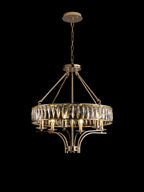 Diyas - Vivienne 6 Light Crystal Pendant / Semi Flush - Luminosity Designs Ltd