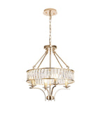 Diyas - Vivienne 6 Light Crystal Pendant / Semi Flush - Luminosity Designs Ltd