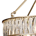 Diyas - Vivienne 6 Light Crystal Pendant / Semi Flush - Luminosity Designs Ltd