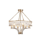 Diyas - Vivienne 6 Light Crystal Pendant / Semi Flush - Luminosity Designs Ltd