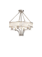 Diyas - Vivienne 6 Light Crystal Pendant / Semi Flush - Luminosity Designs Ltd