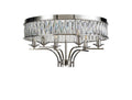 Diyas - Vivienne 6 Light Crystal Semi Flush - Luminosity Designs Ltd