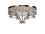 Diyas - Vivienne 6 Light Crystal Semi Flush - Luminosity Designs Ltd