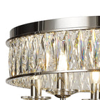 Diyas - Vivienne 6 Light Crystal Semi Flush - Luminosity Designs Ltd
