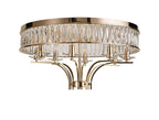 Diyas - Vivienne 8 Light Crystal Semi Flush - Luminosity Designs Ltd