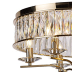Diyas - Vivienne 8 Light Crystal Semi Flush - Luminosity Designs Ltd