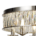 Diyas - Vivienne 8 Light Crystal Semi Flush - Luminosity Designs Ltd