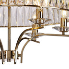 Diyas - Vivienne 8 Light Crystal Semi Flush - Luminosity Designs Ltd
