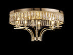 Diyas - Vivienne 8 Light Crystal Semi Flush - Luminosity Designs Ltd