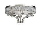 Diyas - Vivienne 8 Light Crystal Semi Flush - Luminosity Designs Ltd