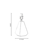 Oaks Lighting - Walton Wooden Table Lamp, - Luminosity Designs Ltd