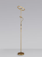 Luminosity Designs Ltd - Wave 2 Light Mother and Child Floor Lamp, 20+5W LED, 3000 - 6000K Touch Dimmable/Remote Control, 2300lm - Luminosity Designs Ltd