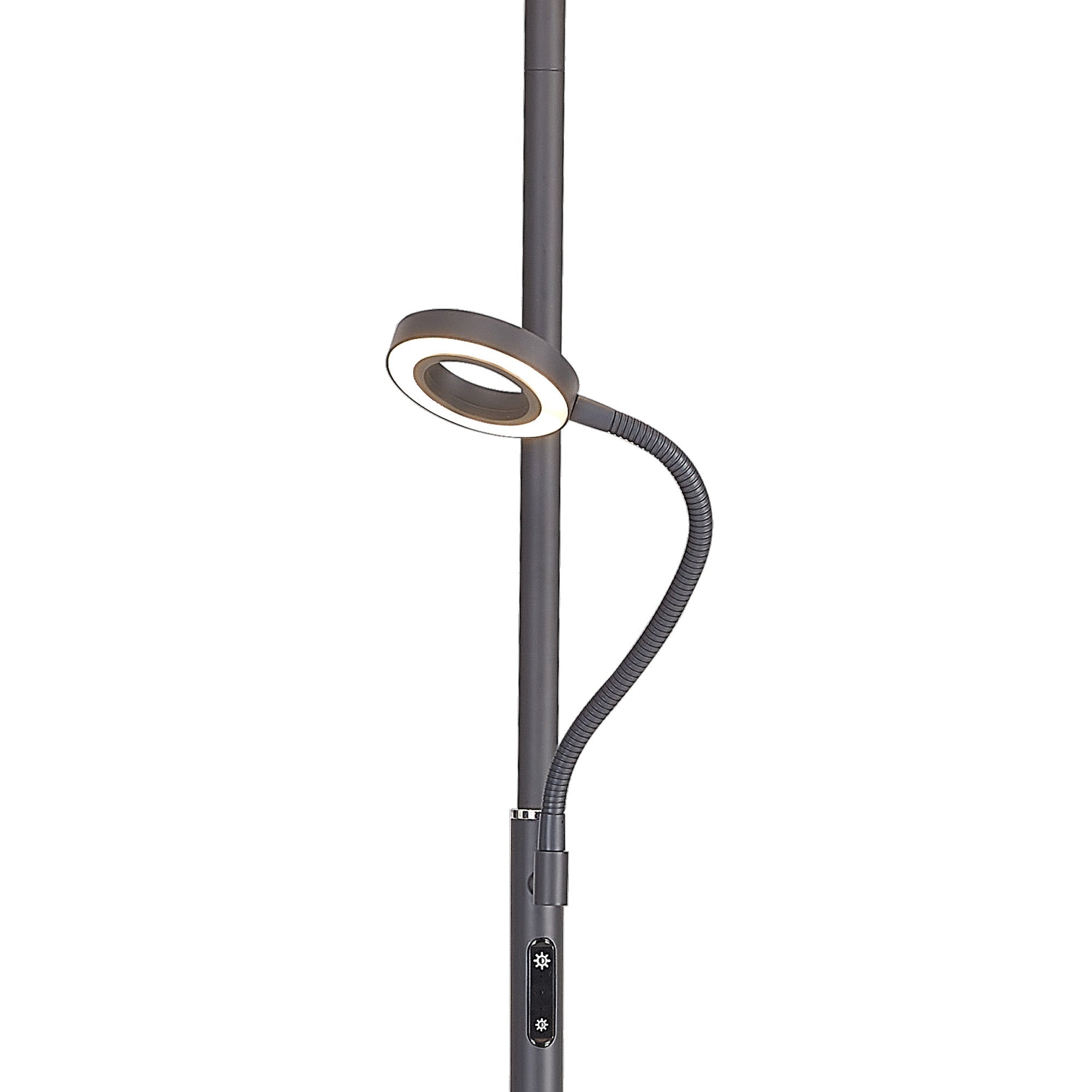 Luminosity Designs Ltd - Wave 2 Light Mother and Child Floor Lamp, 20+5W LED, 3000 - 6000K Touch Dimmable/Remote Control, 2300lm - Luminosity Designs Ltd