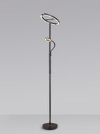 Luminosity Designs Ltd - Wave 2 Light Mother and Child Floor Lamp, 20+5W LED, 3000 - 6000K Touch Dimmable/Remote Control, 2300lm - Luminosity Designs Ltd
