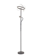 Luminosity Designs Ltd - Wave 2 Light Mother and Child Floor Lamp, 20+5W LED, 3000 - 6000K Touch Dimmable/Remote Control, 2300lm - Luminosity Designs Ltd