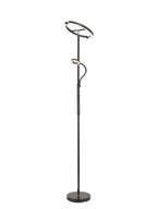 Luminosity Designs Ltd - Wave 2 Light Mother and Child Floor Lamp, 20+5W LED, 3000 - 6000K Touch Dimmable/Remote Control, 2300lm - Luminosity Designs Ltd