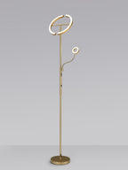 Luminosity Designs Ltd - Wave 2 Light Mother and Child Floor Lamp, 20+5W LED, 3000 - 6000K Touch Dimmable/Remote Control, 2300lm - Luminosity Designs Ltd