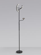 Luminosity Designs Ltd - Wave 2 Light Mother and Child Floor Lamp, 20+5W LED, 3000 - 6000K Touch Dimmable/Remote Control, 2300lm - Luminosity Designs Ltd