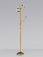 Luminosity Designs Ltd - Wave 2 Light Mother and Child Floor Lamp, 20+5W LED, 3000 - 6000K Touch Dimmable/Remote Control, 2300lm - Luminosity Designs Ltd