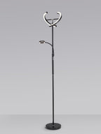 Luminosity Designs Ltd - Wave 2 Light Mother and Child Floor Lamp, 20+5W LED, 3000 - 6000K Touch Dimmable/Remote Control, 2300lm - Luminosity Designs Ltd