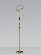 Luminosity Designs Ltd - Wave 2 Light Mother and Child Floor Lamp, 20+5W LED, 3000 - 6000K Touch Dimmable/Remote Control, 2300lm - Luminosity Designs Ltd