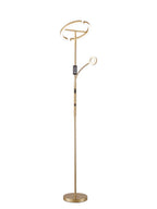 Luminosity Designs Ltd - Wave 2 Light Mother and Child Floor Lamp, 20+5W LED, 3000 - 6000K Touch Dimmable/Remote Control, 2300lm - Luminosity Designs Ltd