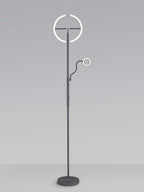 Luminosity Designs Ltd - Wave 2 Light Mother and Child Floor Lamp, 20+5W LED, 3000 - 6000K Touch Dimmable/Remote Control, 2300lm - Luminosity Designs Ltd