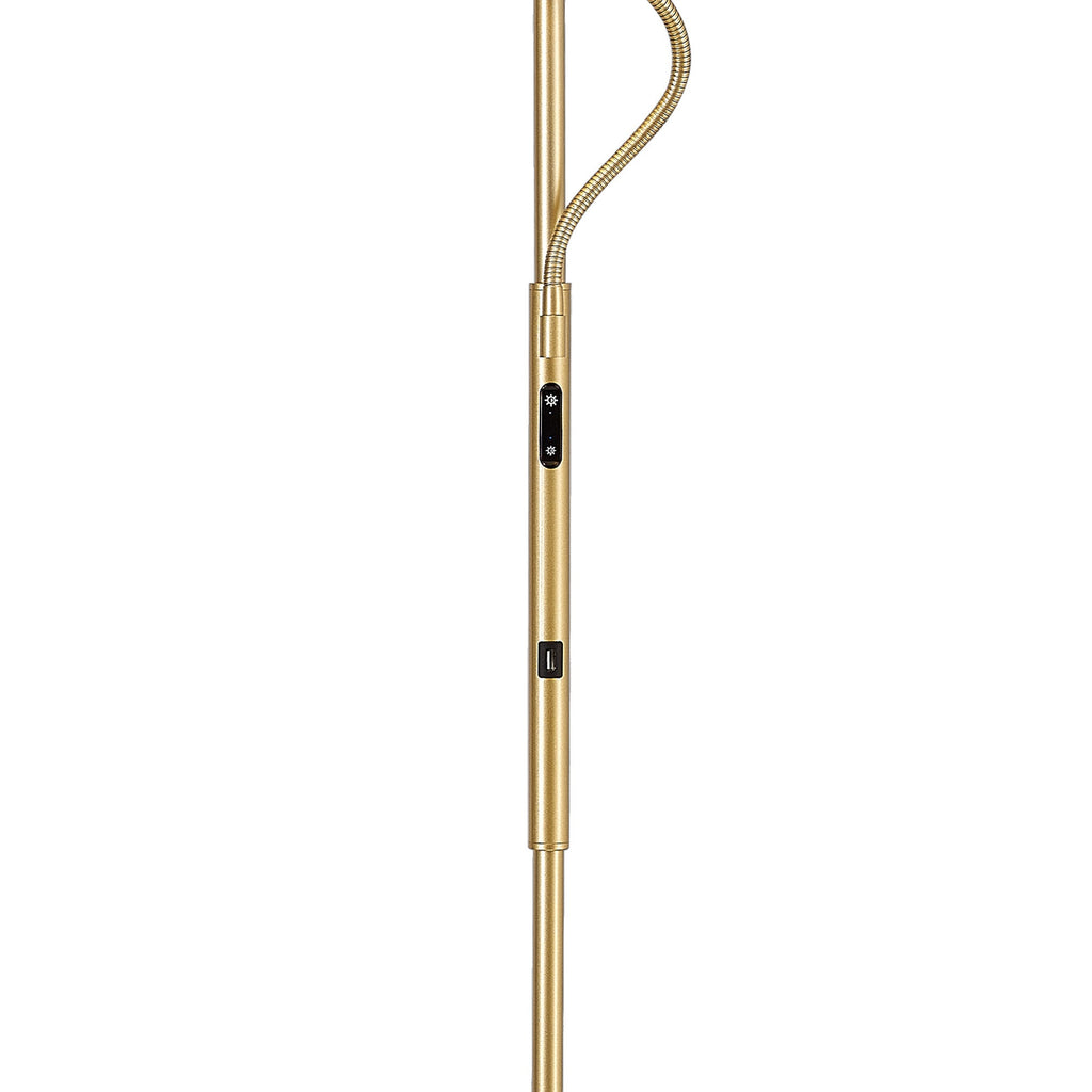 Luminosity Designs Ltd - Wave 2 Light Mother and Child Floor Lamp, 20+5W LED, 3000 - 6000K Touch Dimmable/Remote Control, 2300lm - Luminosity Designs Ltd