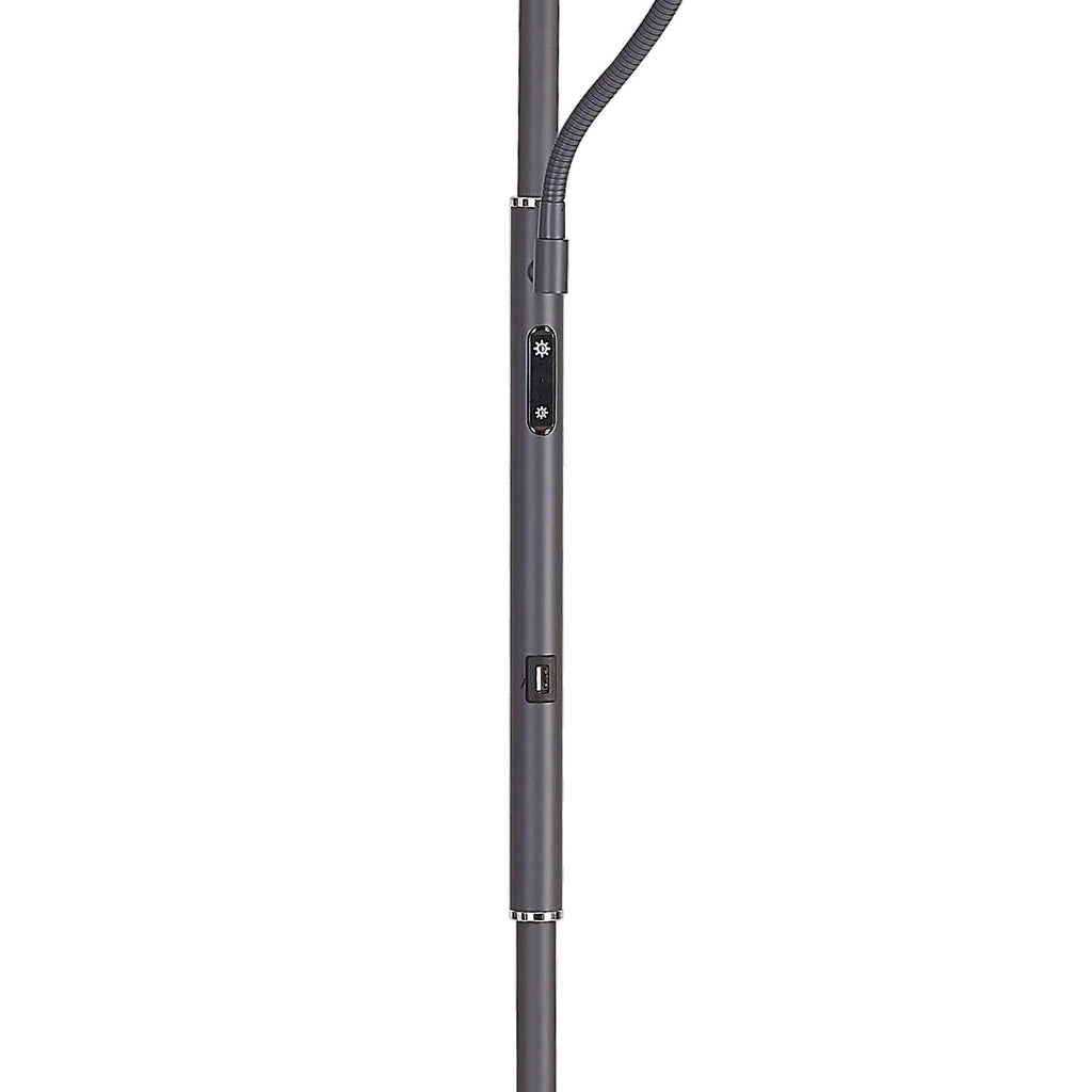 Luminosity Designs Ltd - Wave 2 Light Mother and Child Floor Lamp, 20+5W LED, 3000 - 6000K Touch Dimmable/Remote Control, 2300lm - Luminosity Designs Ltd