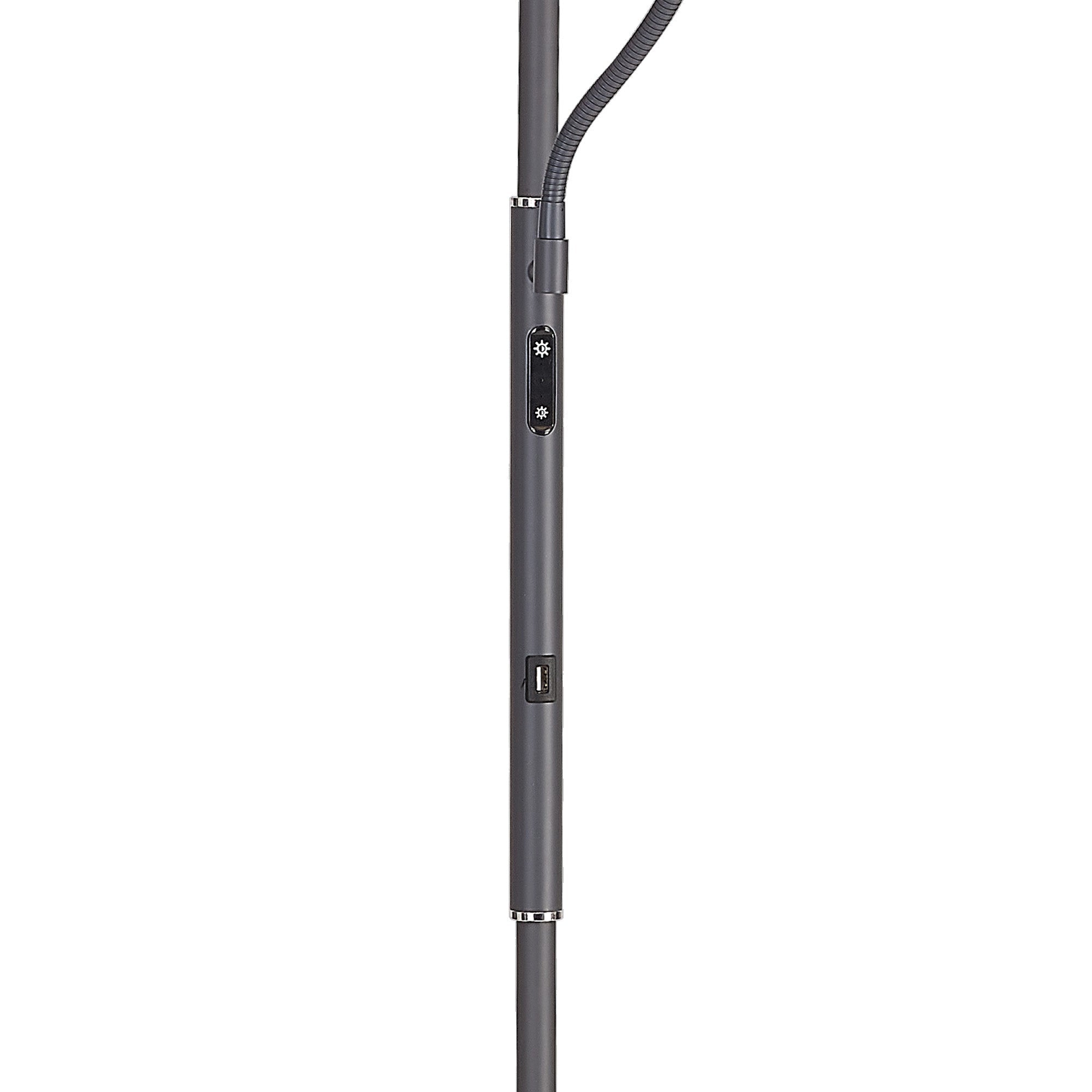 Luminosity Designs Ltd - Wave 2 Light Mother and Child Floor Lamp, 20+5W LED, 3000 - 6000K Touch Dimmable/Remote Control, 2300lm - Luminosity Designs Ltd