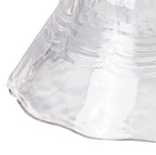 Deco - Waved Effect Clear Glass Lampshade - Luminosity Designs Ltd
