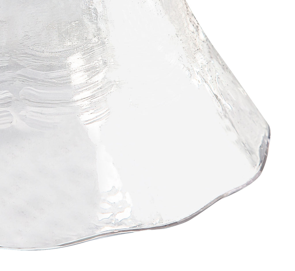 Deco - Waved Effect Clear Glass Lampshade - Luminosity Designs Ltd