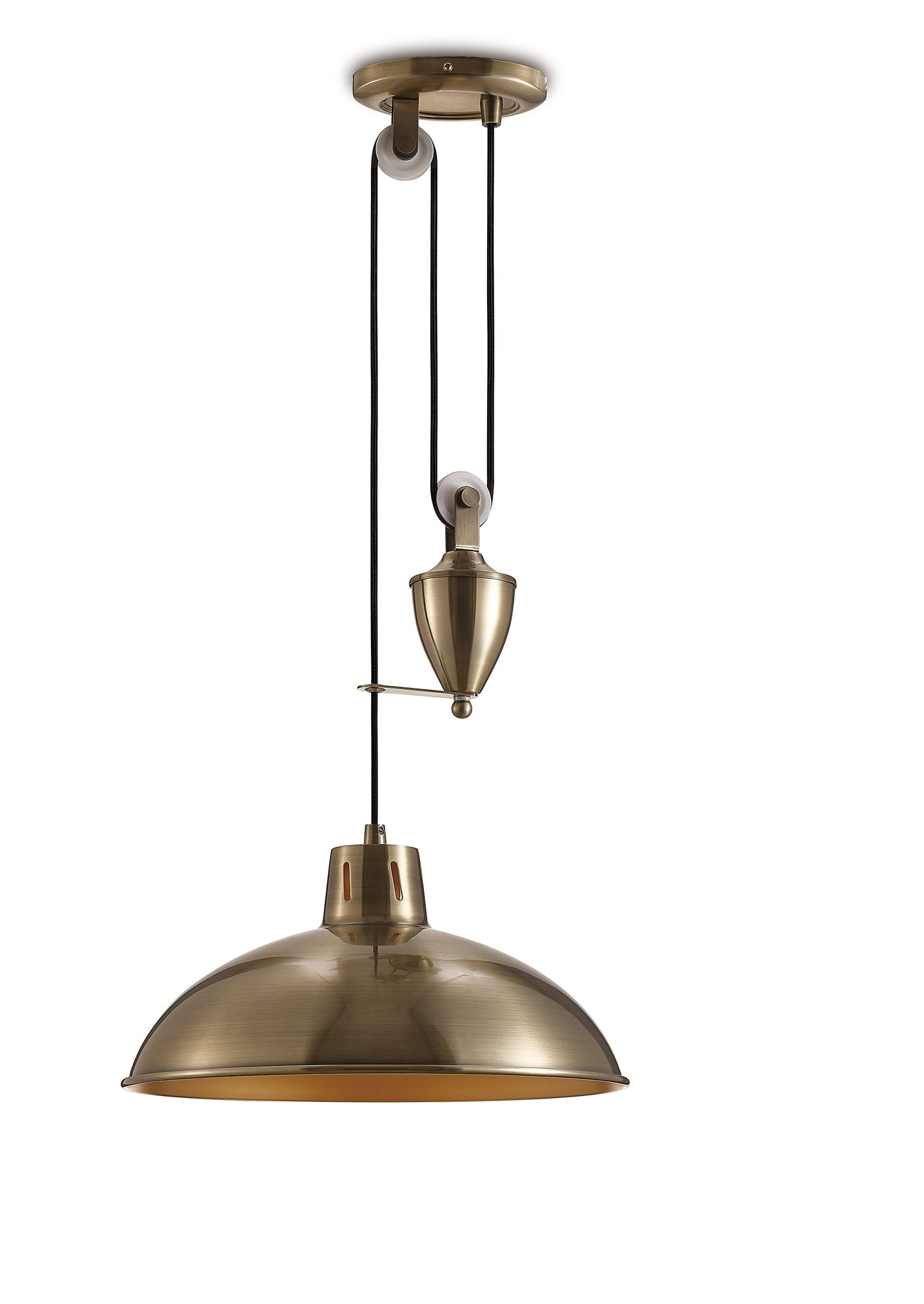 Deco - Wellington Pulley System Pendant - Luminosity Designs Ltd
