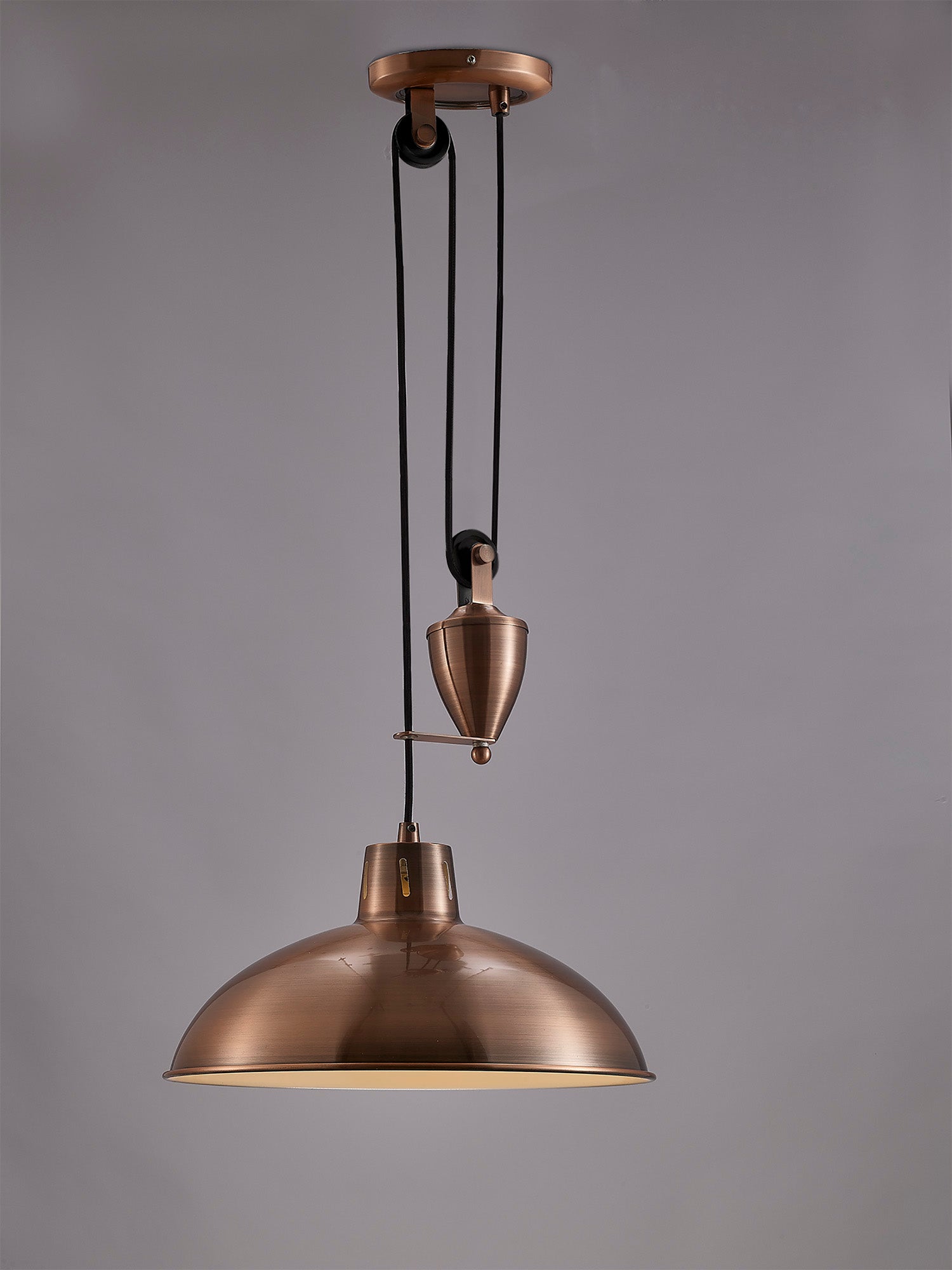 Deco - Wellington Pulley System Pendant - Luminosity Designs Ltd