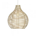 Oaks Lighting - Wels Natural Rattan Eco Friendly East Fit Pendant Shade - Luminosity Designs Ltd
