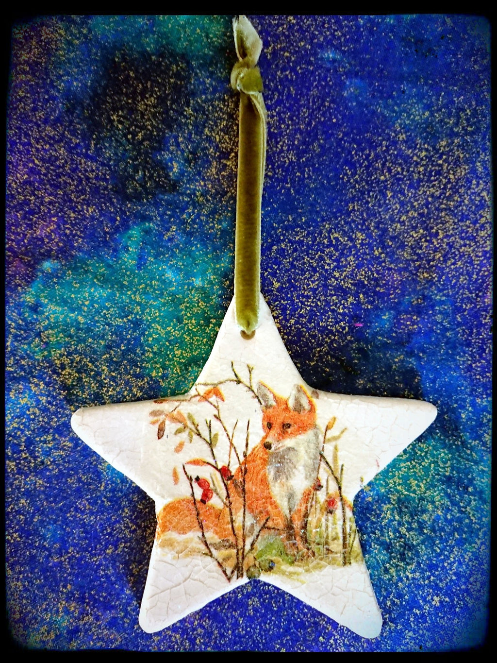 Luminosity Designs - Wildlife Vintage Style Ceramic Star Decoration - Luminosity Designs Ltd