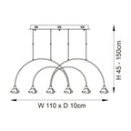 Luminosity Designs - Willow Curving Bar Pendant - Luminosity Designs Ltd