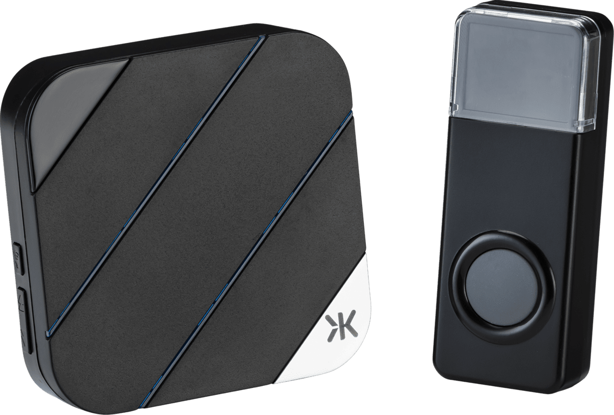 Knightsbridge - Wireless plug in door chime - black - Luminosity Designs Ltd