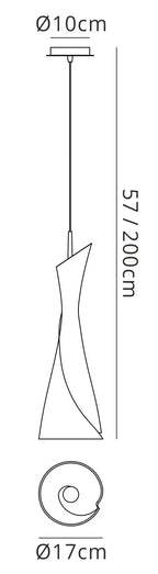 Mantra - Zack Pendant 1 Light E27, Satin Nickel - Luminosity Designs Ltd