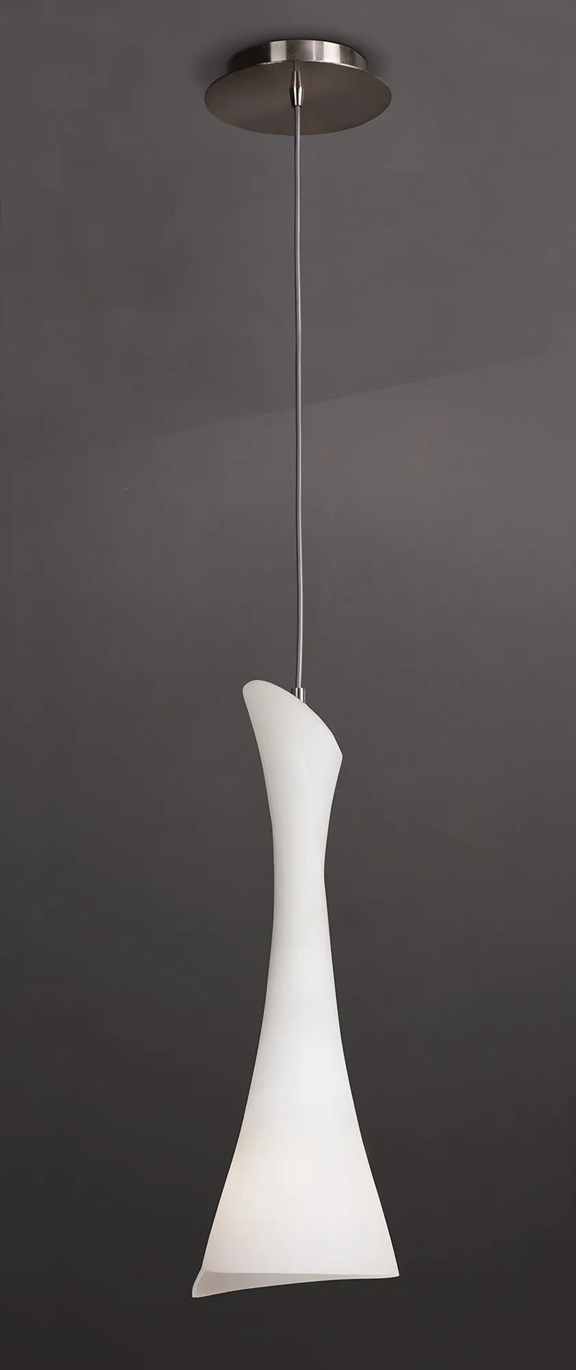 Mantra - Zack Pendant 1 Light E27, Satin Nickel - Luminosity Designs Ltd