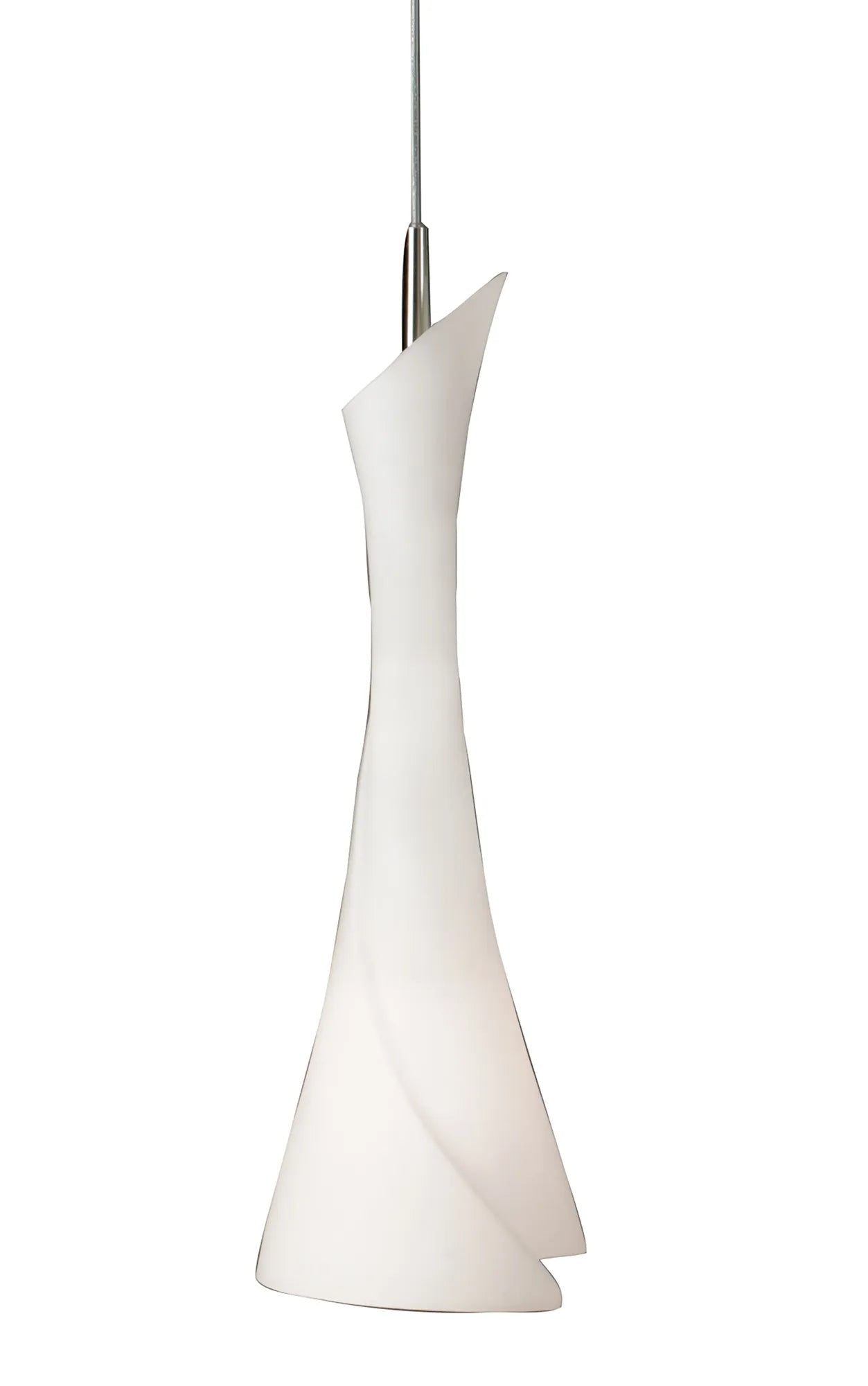 Mantra - Zack Satin Nickel Linear Pendant, 3 Light E27 with Opal Glass (Mantra M0771) - Luminosity Designs Ltd